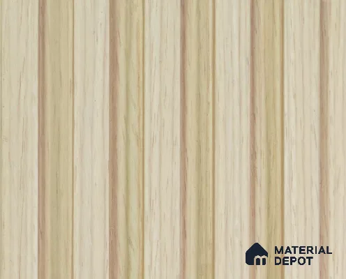 Beige Wooden Louver PN 00035 9.5 ft x 4.7 inch MDF Panel - 18 mm | Suitable for Feature Wall, TV Unit & Living Room | Width is Subjected to 5% Variation
