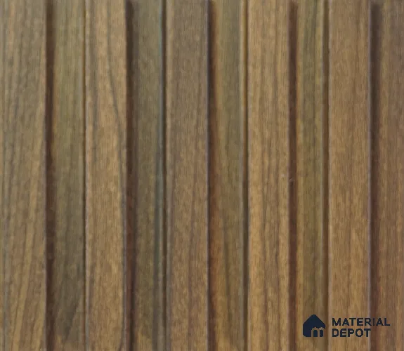 PN 00036 Ribbed Wooden 9.5 ft x 4.7 inch Premium MDF Louver/Panel - 18 mm | Image 01