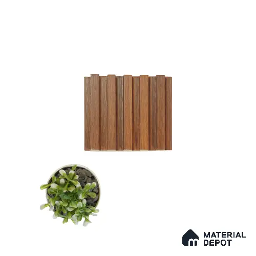 PN 00037 Ribbed Wooden 9.5 ft x 4.7 inch Premium MDF Louver/Panel - 18 mm | Image 02