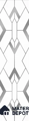 White Patterned Look Acrylic Decorative Wall Panel PN 05144 8 ft x 2 ft - 1.3 mm | Suitable for Feature Wall, TV Unit & Living Room | Width is Subjected to 5% Variation