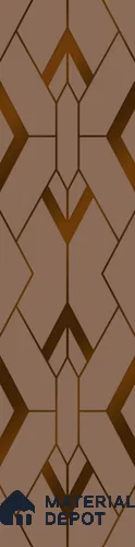 Brown Patterned Look Acrylic Decorative Wall Panel PN 05169 8 ft x 2 ft - 1.3 mm | Suitable for Feature Wall, TV Unit & Living Room | Width is Subjected to 5% Variation