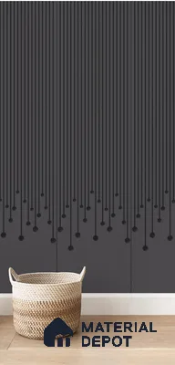 Grey Patterned Look Acrylic Decorative Wall Panel PN 05160 8 ft x 2 ft - 1.3 mm | Suitable for Feature Wall, TV Unit & Living Room | Width is Subjected to 5% Variation