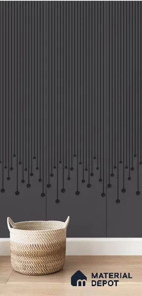 Grey Patterned Look Acrylic Decorative Wall Panel PN 05160 8 ft x 2 ft - 1.3 mm | Suitable for Feature Wall, TV Unit & Living Room | Width is Subjected to 5% Variation