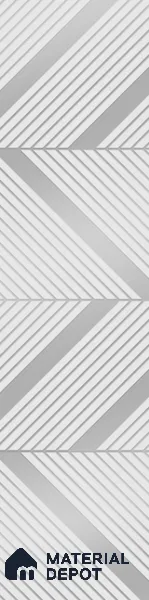 White Patterned Look Acrylic Decorative Wall Panel PN 05153 8 ft x 2 ft - 1.3 mm | Suitable for Feature Wall, TV Unit & Living Room | Width is Subjected to 5% Variation