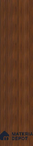 Brown Wooden Louver PN 02868 9 ft x 1.01 ft Charcoal Panel - 8 mm | Suitable for Feature Wall, TV Unit & Living Room | Width is Subjected to 5% Variation