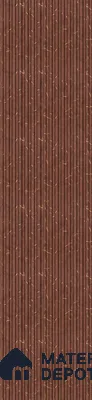 Brown Patterned Louver PN 02870 9 ft x 1.01 ft Charcoal Panel - 8 mm | Suitable for Feature Wall, TV Unit & Living Room | Width is Subjected to 5% Variation