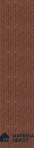 Brown Patterned Louver PN 02870 9 ft x 1.01 ft Charcoal Panel - 8 mm | Suitable for Feature Wall, TV Unit & Living Room | Width is Subjected to 5% Variation