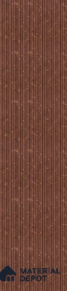 Brown Patterned Louver PN 02870 9 ft x 1.01 ft Charcoal Panel - 8 mm | Suitable for Feature Wall, TV Unit & Living Room | Width is Subjected to 5% Variation