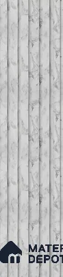 White Marble Louver PN 02859 9 ft x 9.6 inch Charcoal Panel - 10 mm | Suitable for Feature Wall, TV Unit & Living Room | Width is Subjected to 5% Variation