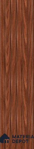 Brown Wooden Louver PN 02867 9 ft x 9.6 inch Charcoal Panel - 10 mm | Suitable for Feature Wall, TV Unit & Living Room | Width is Subjected to 5% Variation