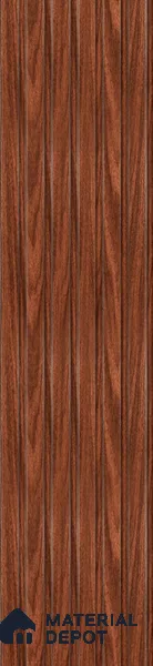 Brown Wooden Louver PN 02867 9 ft x 9.6 inch Charcoal Panel - 10 mm | Suitable for Feature Wall, TV Unit & Living Room | Width is Subjected to 5% Variation