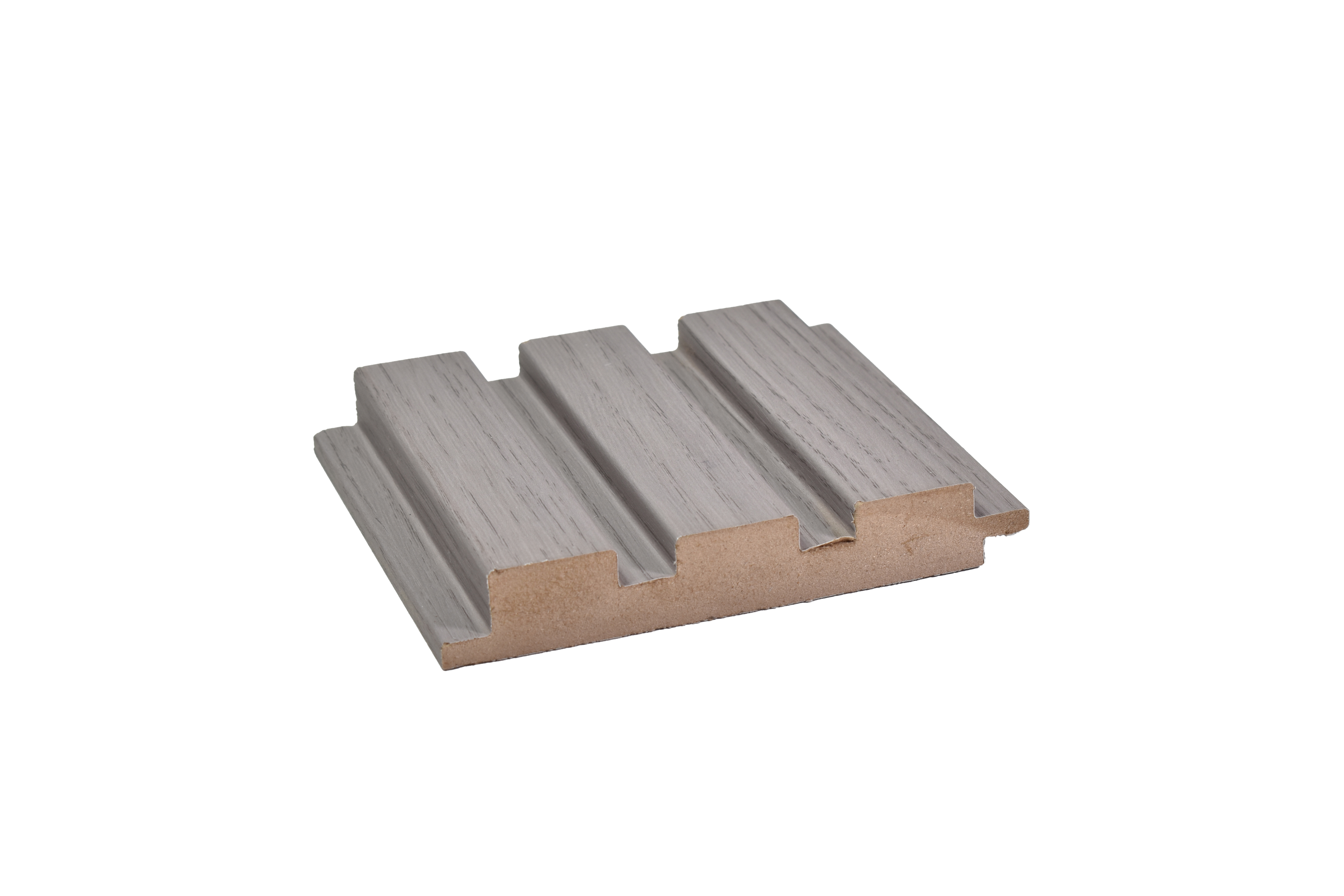 Grey Wooden Louver PN 00042 9.5 ft x 4.7 inch MDF Panel - 18 mm | Suitable for Feature Wall, TV Unit & Living Room | Width is Subjected to 5% Variation