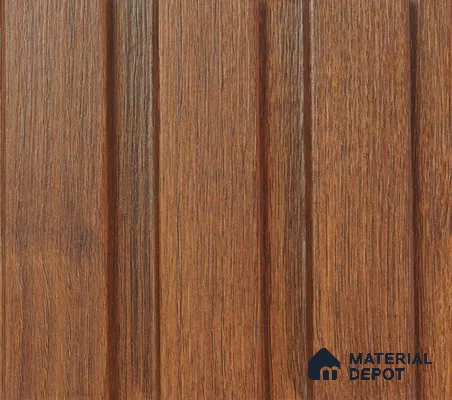 Brown Wooden Louver PN 00031 9.5 ft x 4.7 inch MDF Panel - 18 mm | Suitable for Feature Wall, TV Unit & Living Room | Width is Subjected to 5% Variation