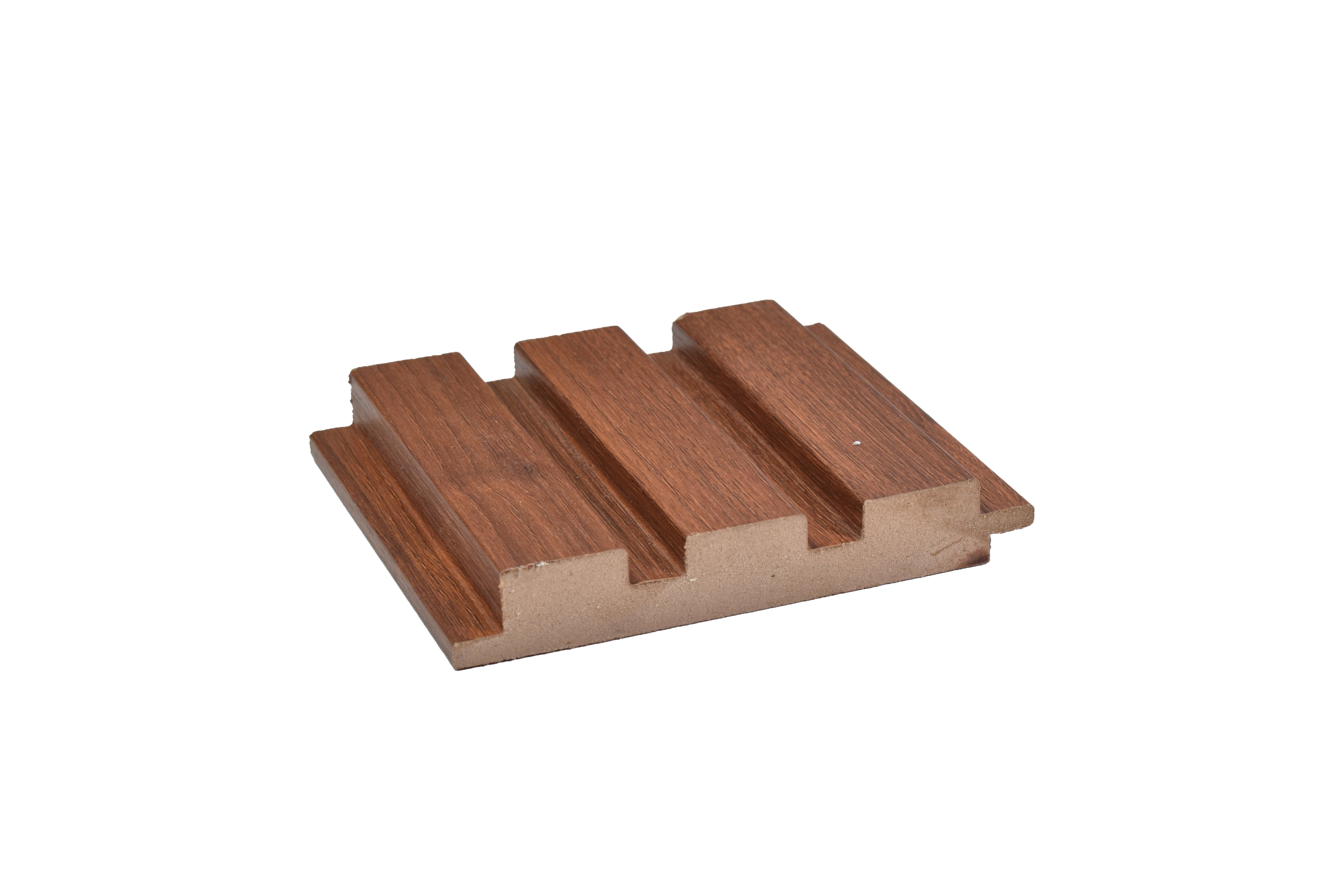 Brown Wooden Louver PN 00031 9.5 ft x 4.7 inch MDF Panel - 18 mm | Suitable for Feature Wall, TV Unit & Living Room | Width is Subjected to 5% Variation