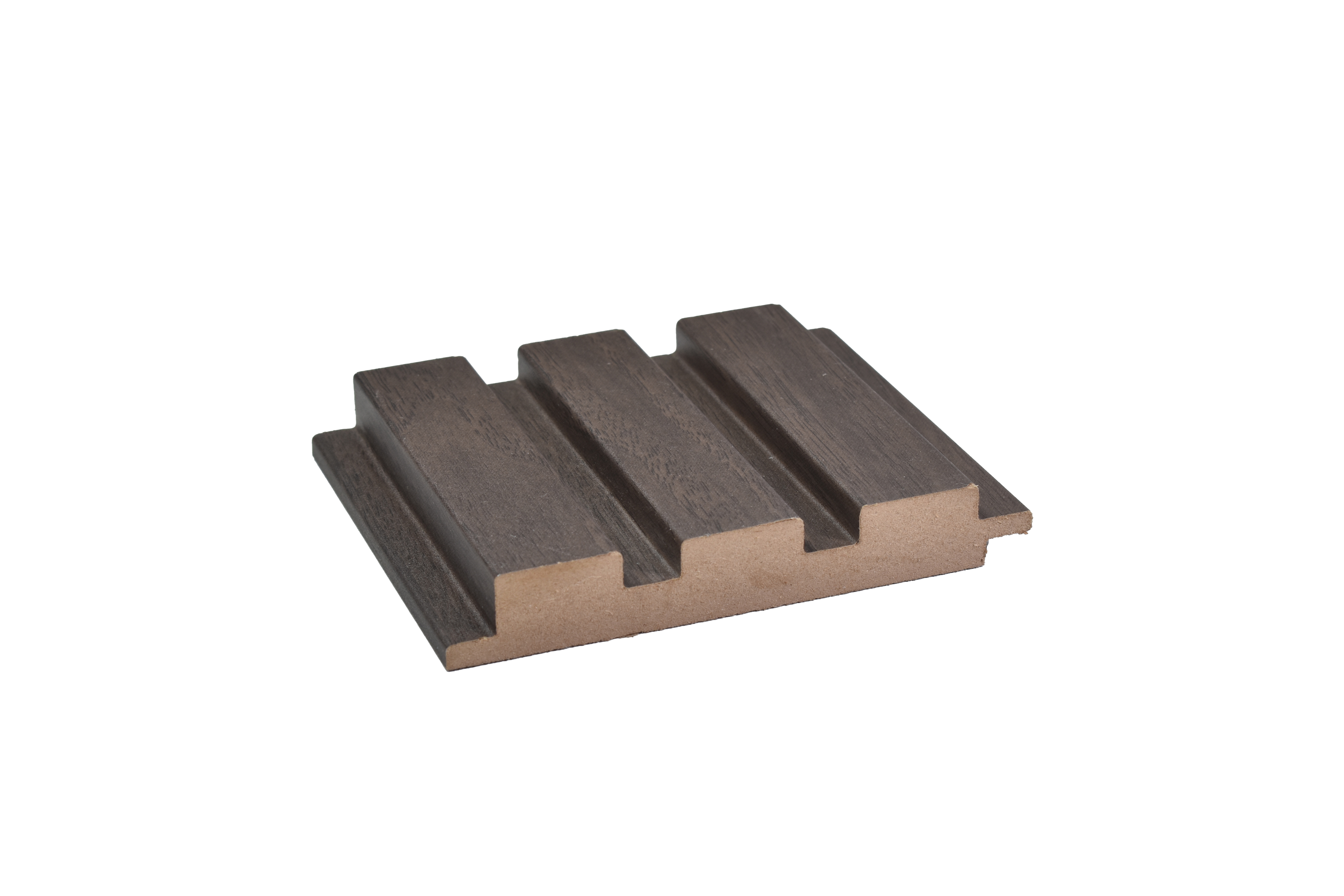 Brown Wooden Louver PN 00040 9.5 ft x 4.7 inch MDF Panel - 18 mm | Suitable for Feature Wall, TV Unit & Living Room | Width is Subjected to 5% Variation