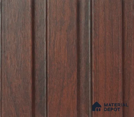 Brown Wooden Louver PN 00032 9.5 ft x 4.7 inch MDF Panel - 18 mm | Suitable for Feature Wall, TV Unit & Living Room | Width is Subjected to 5% Variation