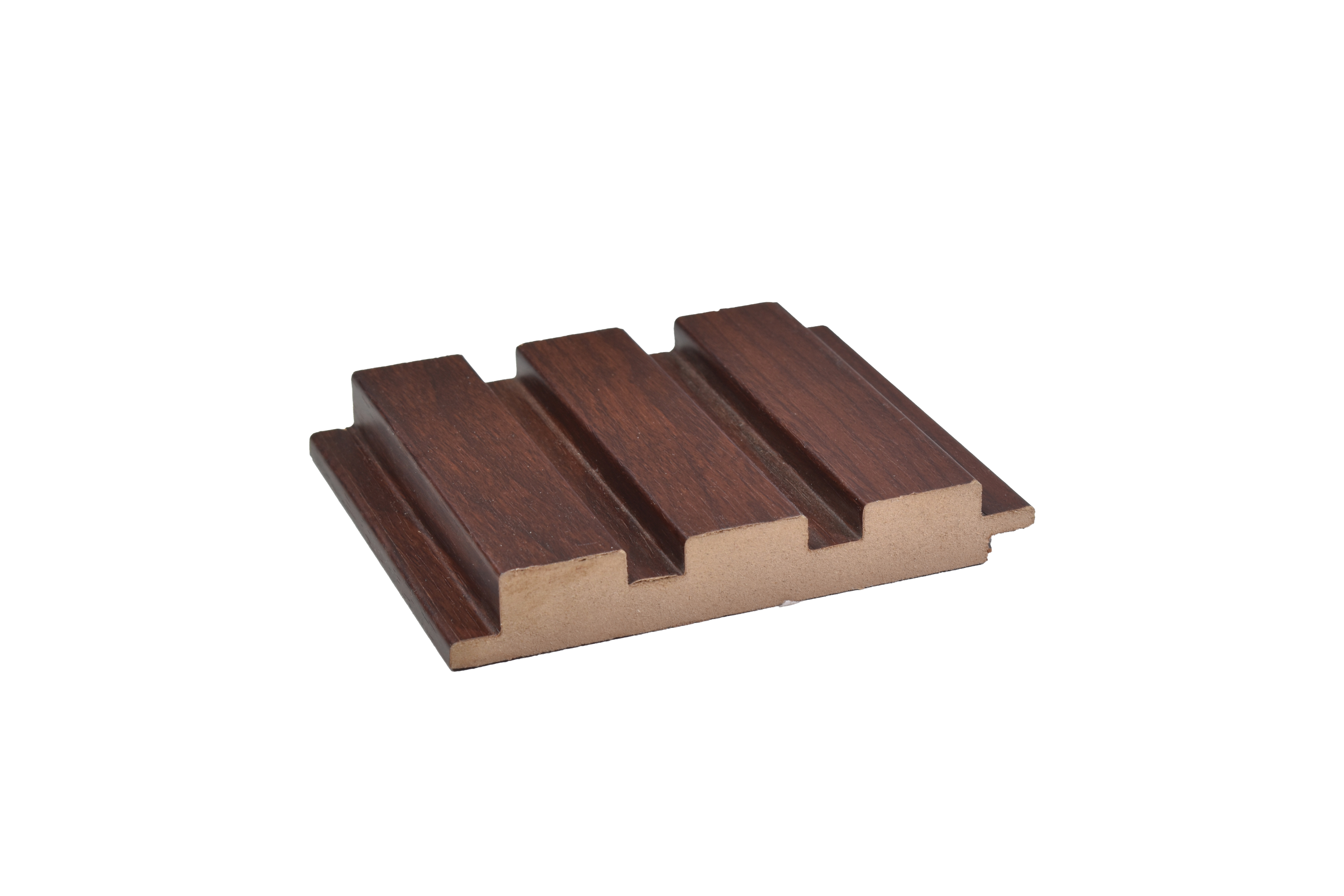 Brown Wooden Louver PN 00032 9.5 ft x 4.7 inch MDF Panel - 18 mm | Suitable for Feature Wall, TV Unit & Living Room | Width is Subjected to 5% Variation
