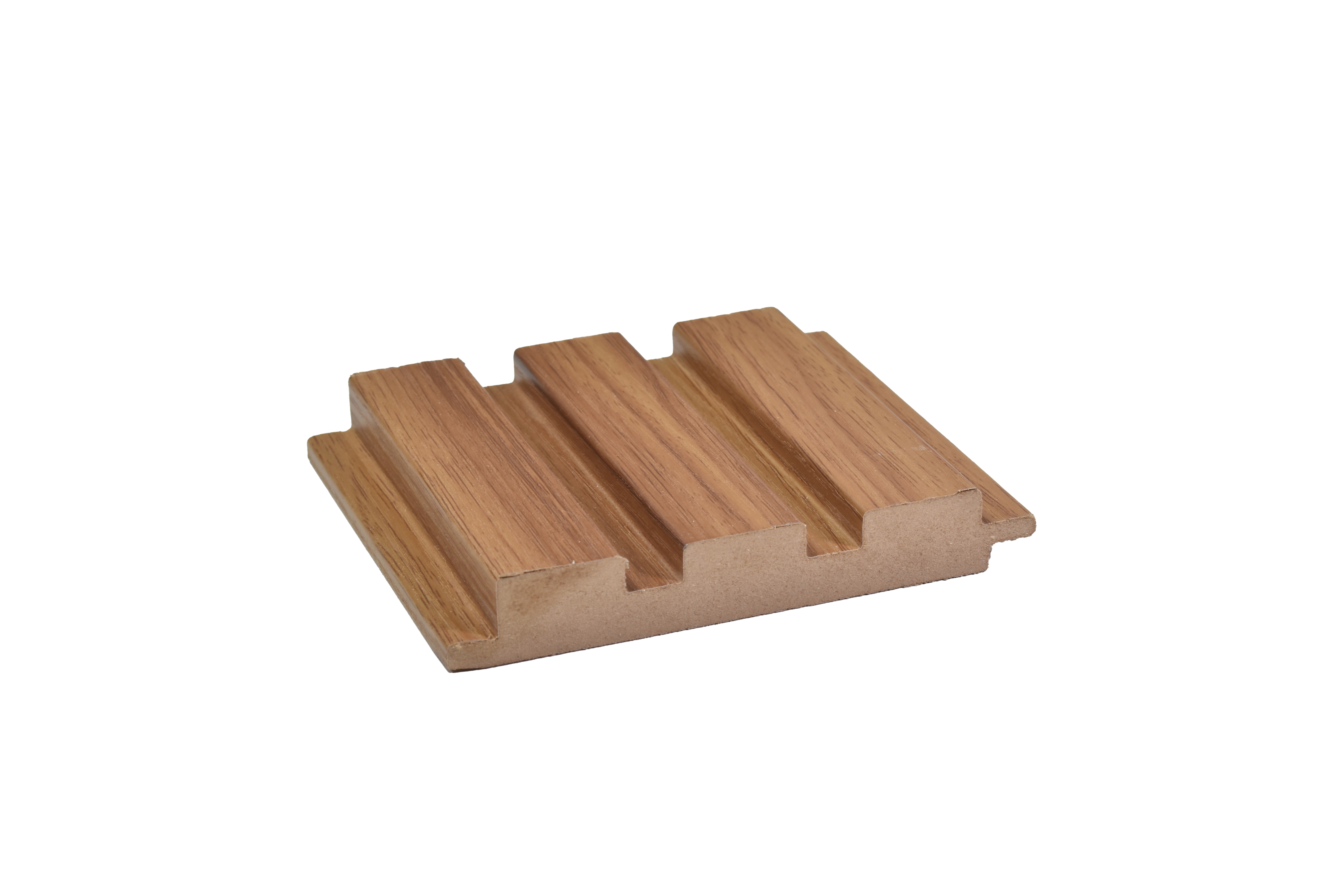 Brown Wooden Louver PN 00034 9.5 ft x 4.7 inch MDF Panel - 18 mm | Suitable for Feature Wall, TV Unit & Living Room | Width is Subjected to 5% Variation