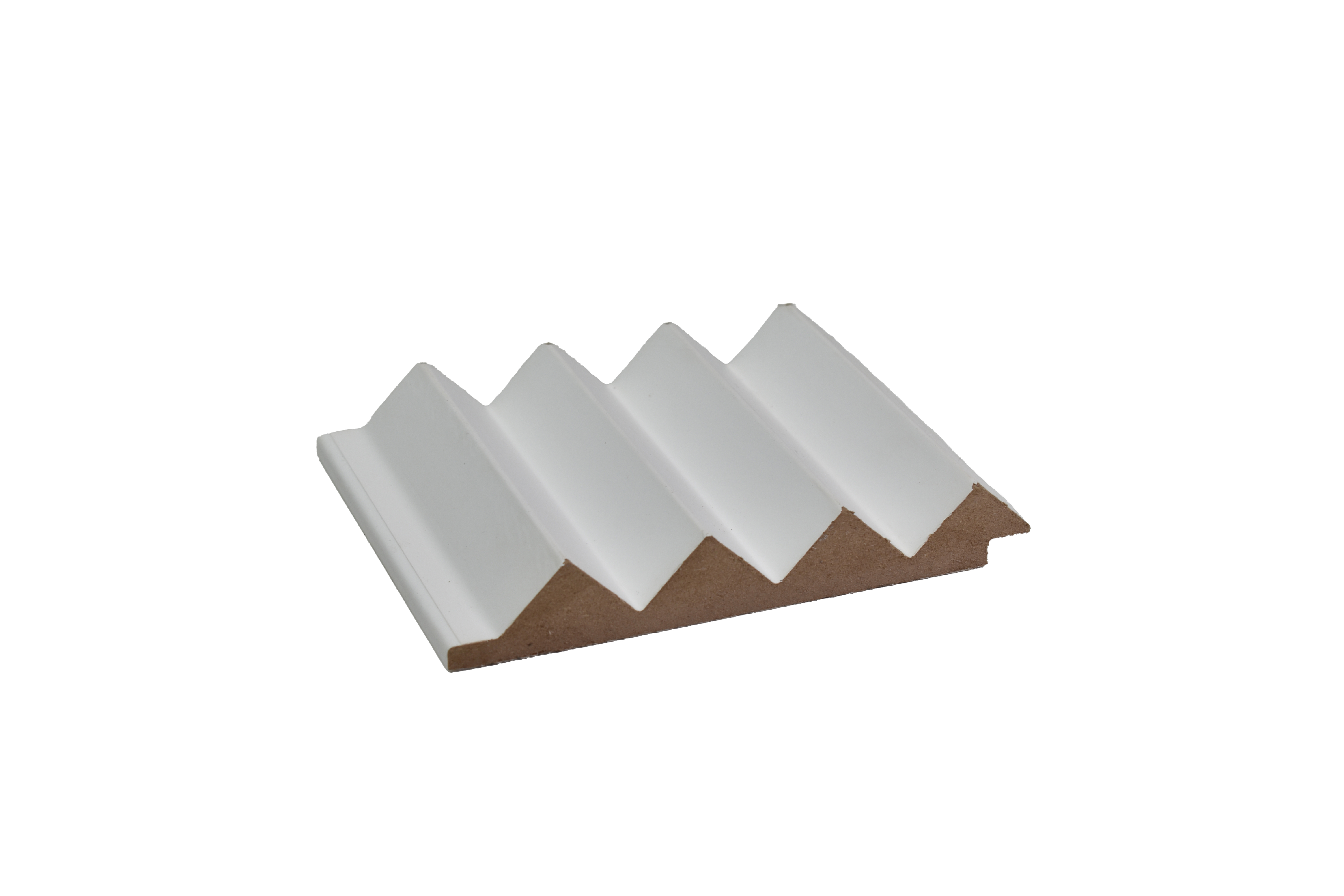 White Plain Colour Louver PN 00080 9.5 ft x 4.7 inch MDF Panel - 18 mm | Suitable for Feature Wall, TV Unit & Living Room | Width is Subjected to 5% Variation