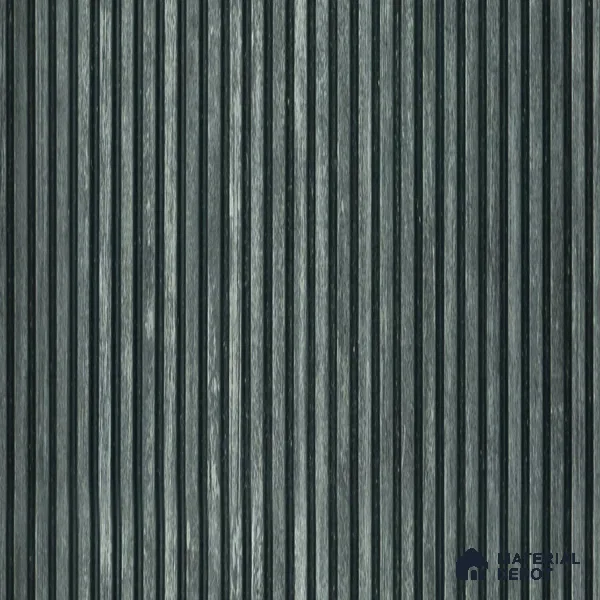 Black Wooden Louver PN 01627 I 8 ft x 12 inch Charcoal Panel - 8 mm | Suitable for Feature Wall, TV Unit & Living Room | Width is Subjected to 5% Variation