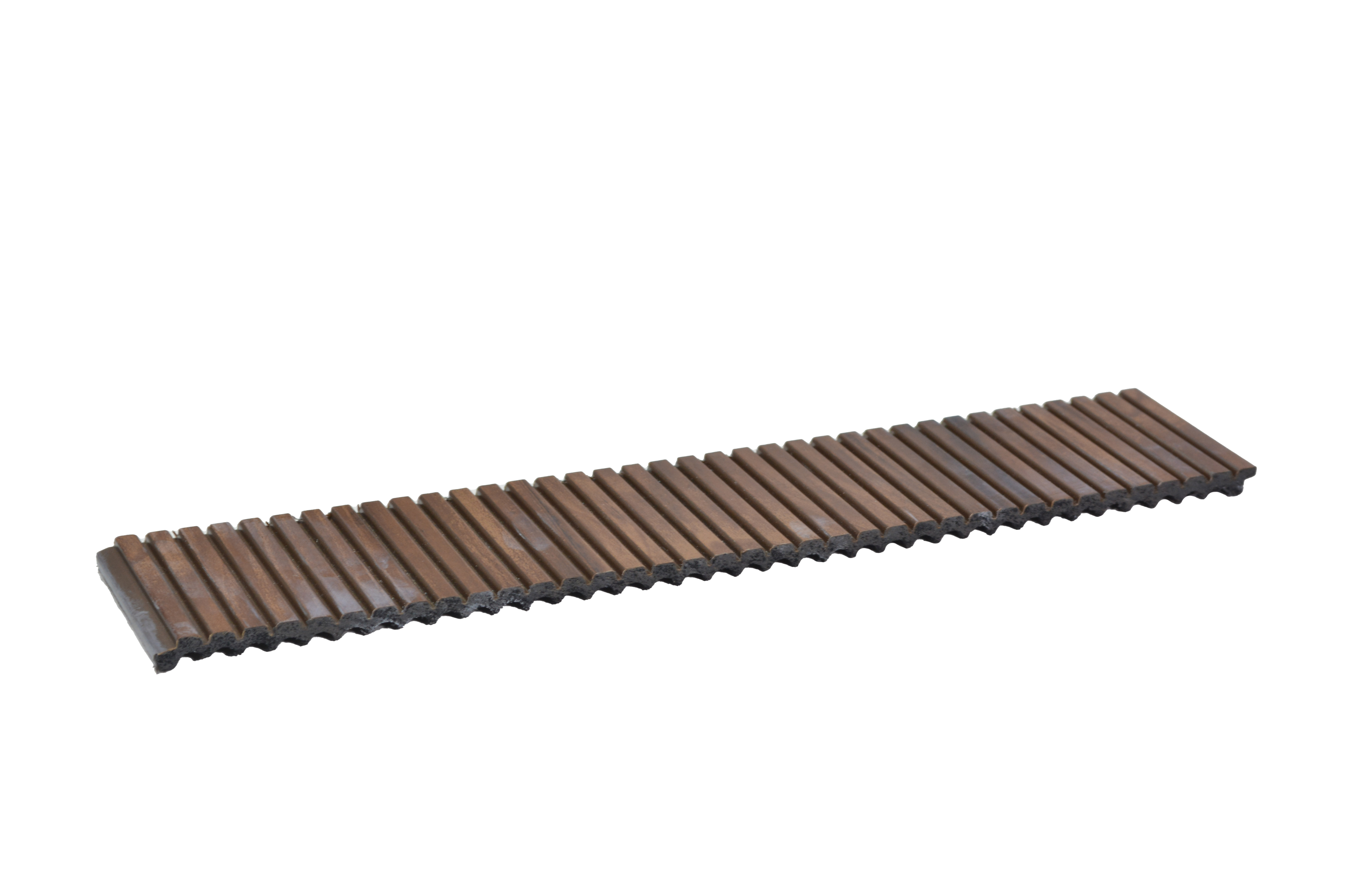 Dark Brown Wooden Louver PN 01627 B 8 ft x 12 inch Charcoal Panel - 8 mm | Suitable for Feature Wall, TV Unit & Living Room | Width is Subjected to 5% Variation