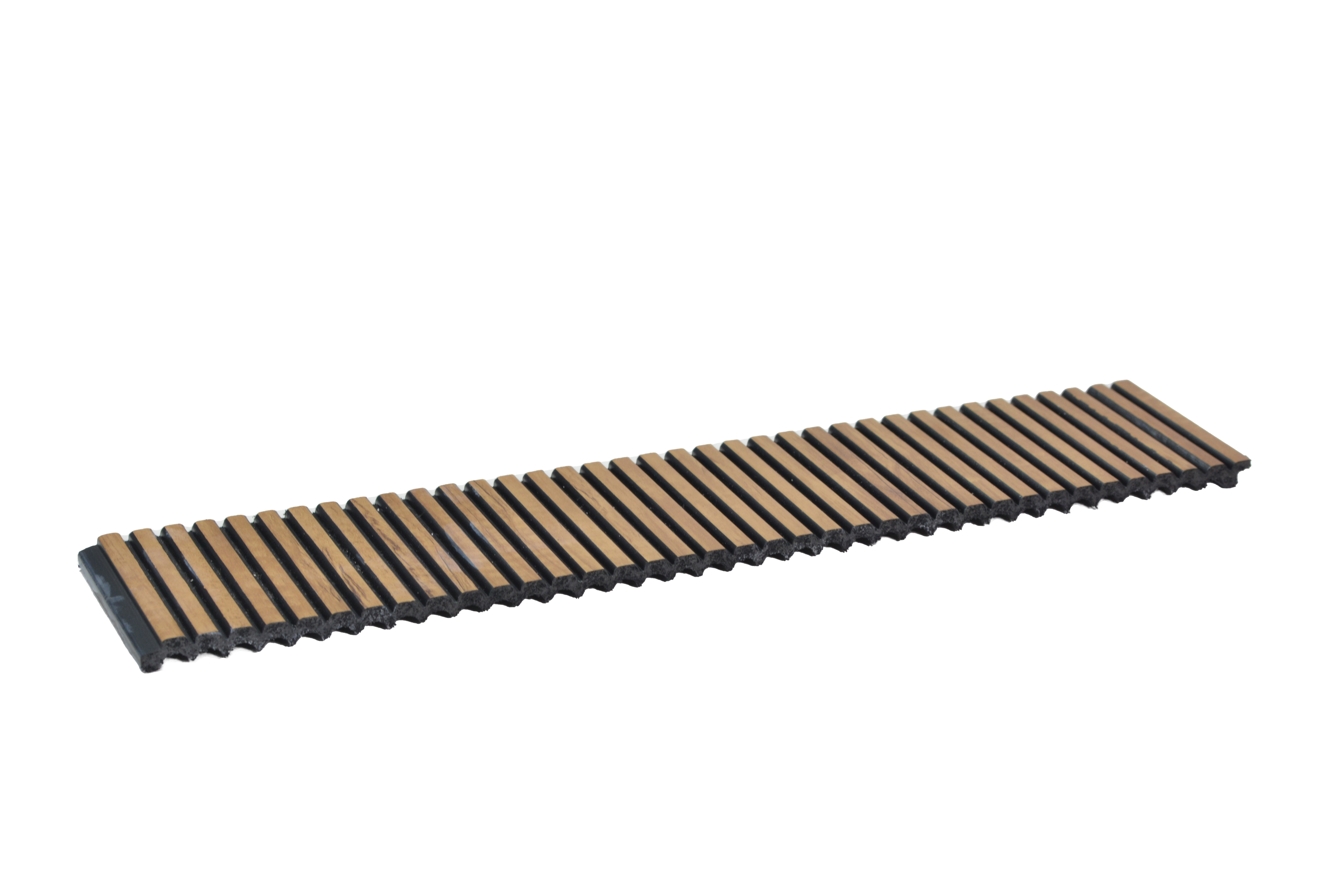 Light Brown Wooden Louver PN 01627 H 8 ft x 12 inch Charcoal Panel - 8 mm | Suitable for Feature Wall, TV Unit & Living Room | Width is Subjected to 5% Variation