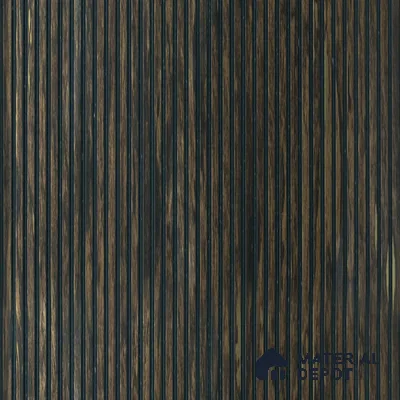 Rustic Brown Wooden Louver PN 01627 E 8 ft x 12 inch Charcoal Panel - 8 mm | Suitable for Feature Wall, TV Unit & Living Room | Width is Subjected to 5% Variation