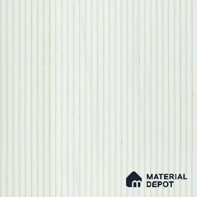 Snow White Marble Louver PN 01627 F 8 ft x 12 inch Charcoal Panel - 8 mm | Suitable for Feature Wall, TV Unit & Living Room | Width is Subjected to 5% Variation