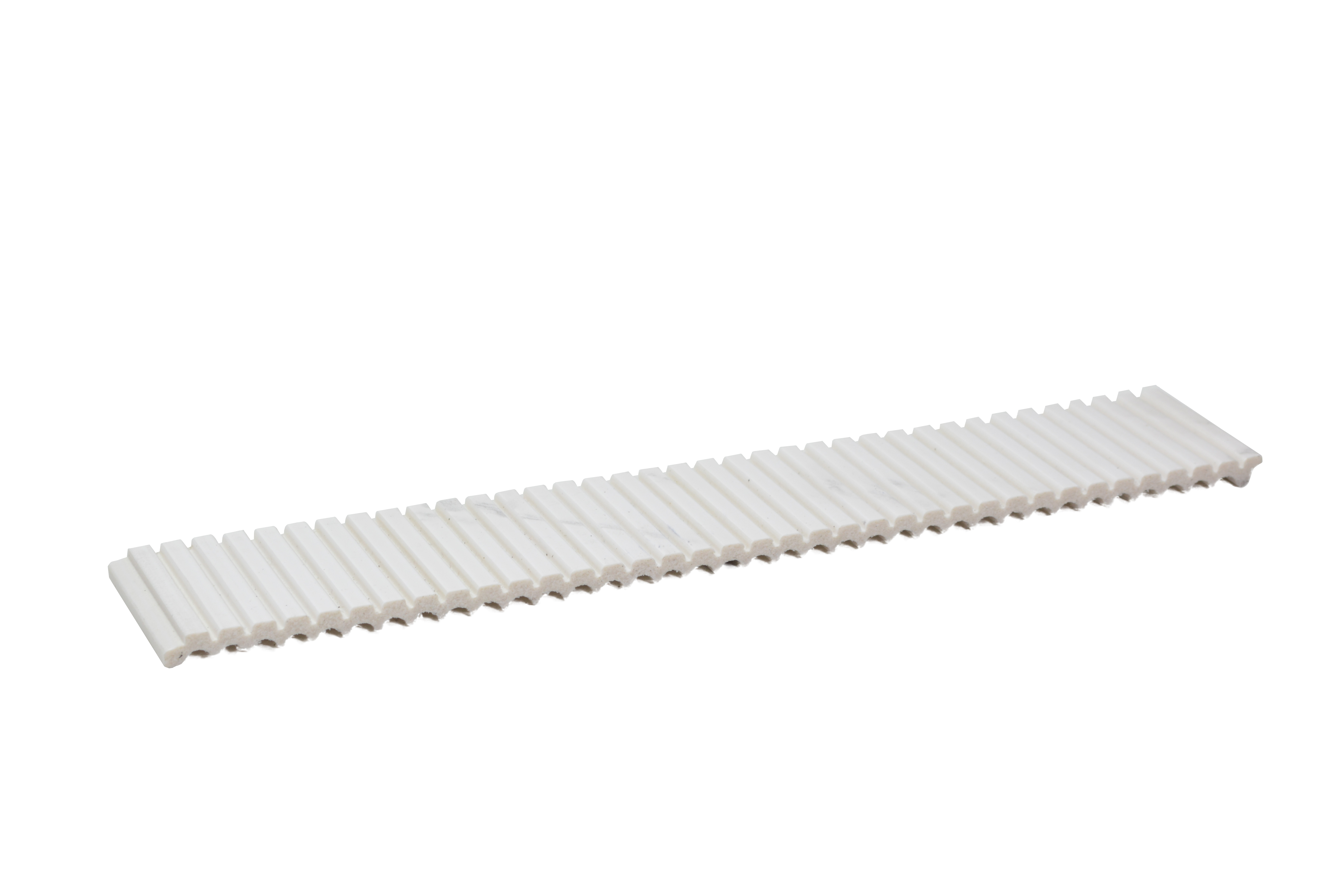 Snow White Marble Louver PN 01627 F 8 ft x 12 inch Charcoal Panel - 8 mm | Suitable for Feature Wall, TV Unit & Living Room | Width is Subjected to 5% Variation