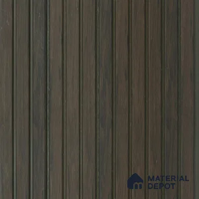 Choco Brown Wooden Louver PN 01629 F 8 ft x 12 inch Charcoal Panel - 8 mm | Suitable for Feature Wall, TV Unit & Living Room | Width is Subjected to 5% Variation