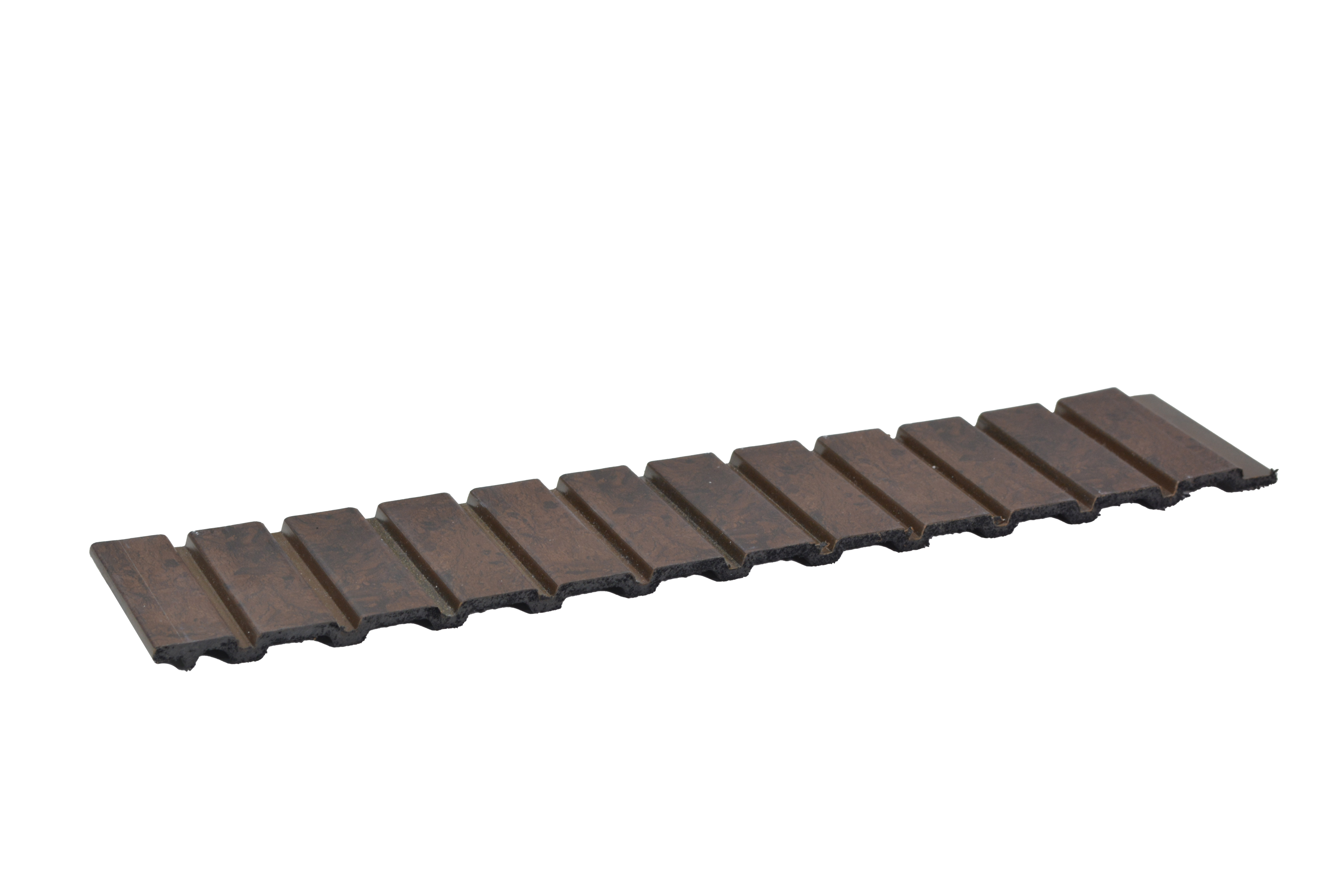 Choco Brown Wooden Louver PN 01629 F 8 ft x 12 inch Charcoal Panel - 8 mm | Suitable for Feature Wall, TV Unit & Living Room | Width is Subjected to 5% Variation