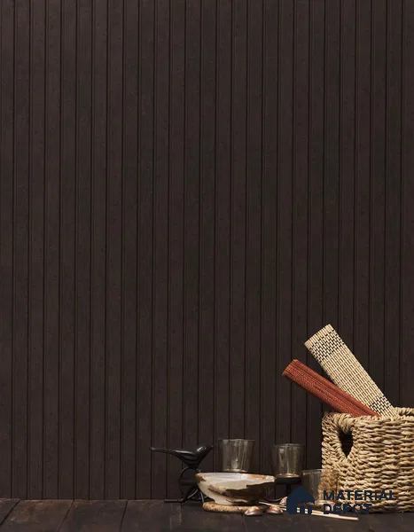 Choco Brown Wooden Louver PN 01629 F 8 ft x 12 inch Charcoal Panel - 8 mm | Suitable for Feature Wall, TV Unit & Living Room | Width is Subjected to 5% Variation