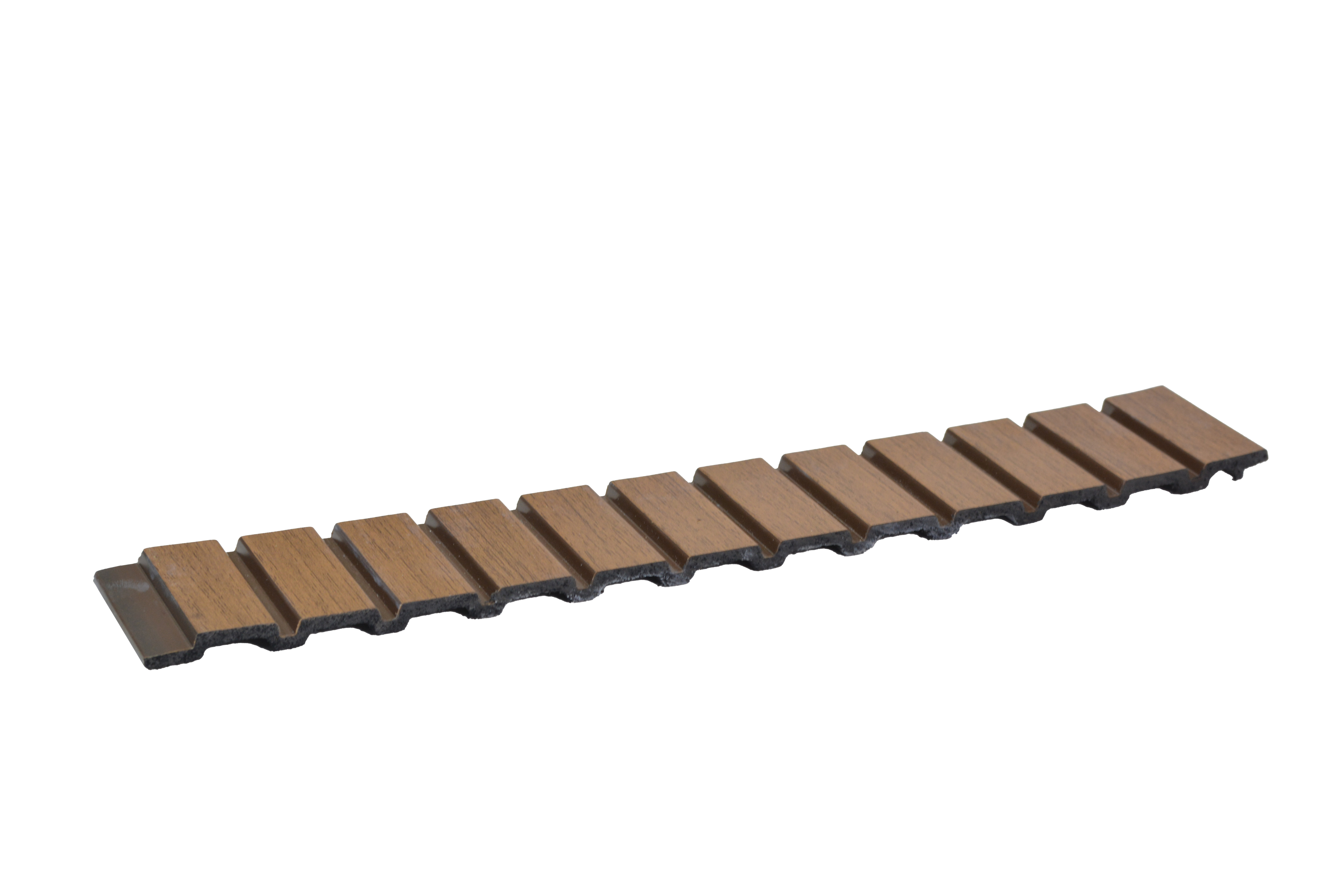 Light Brown Wooden Louver PN 01629 E 8 ft x 12 inch Charcoal Panel - 8 mm | Suitable for Feature Wall, TV Unit & Living Room | Width is Subjected to 5% Variation