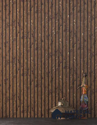 Rustic Brown Wooden Louver PN 01629 C 8 ft x 12 inch Charcoal Panel - 8 mm | Suitable for Feature Wall, TV Unit & Living Room | Width is Subjected to 5% Variation