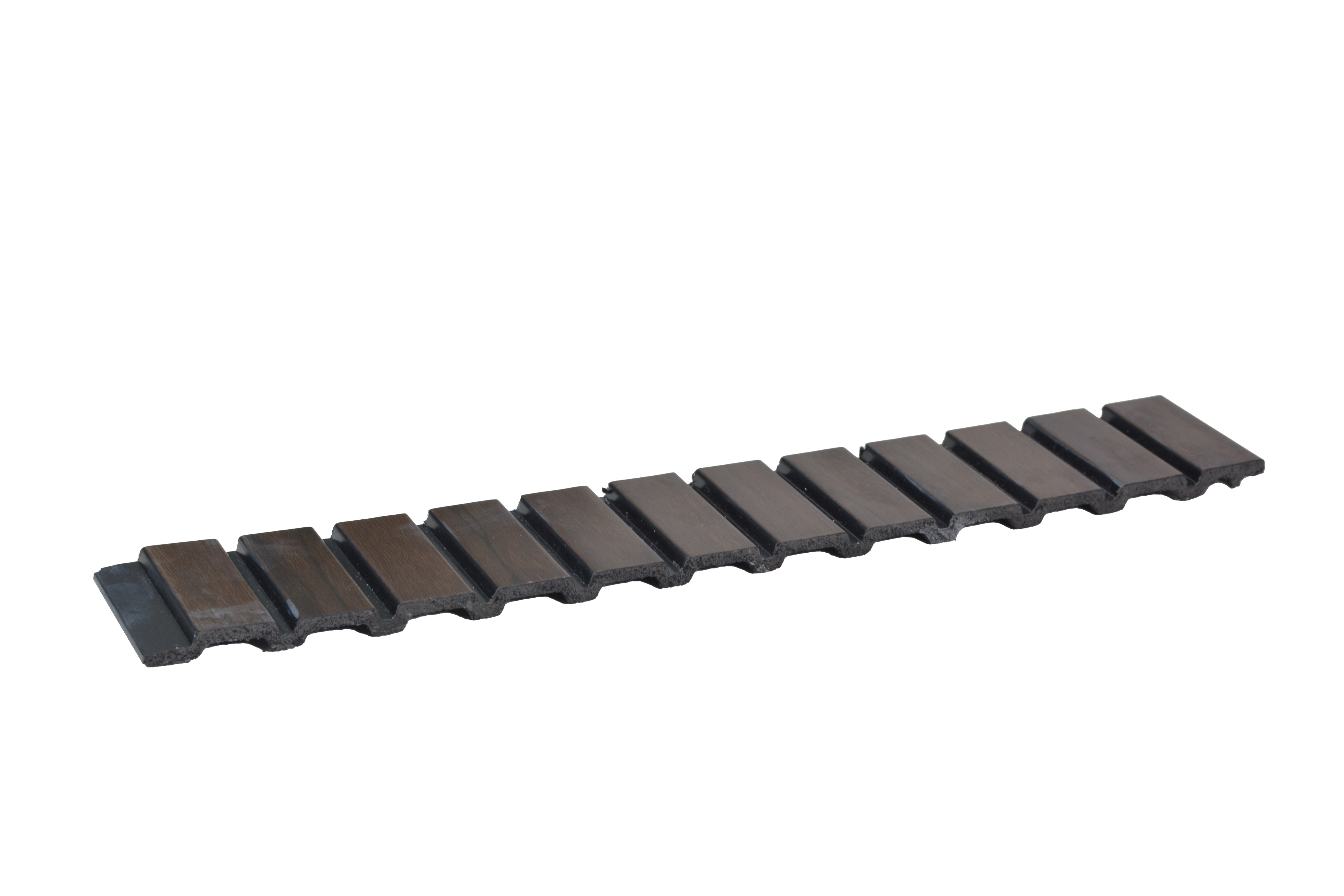 Wenge Wooden Louver PN 01629 G 8 ft x 12 inch Charcoal Panel - 8 mm | Suitable for Feature Wall, TV Unit & Living Room | Width is Subjected to 5% Variation