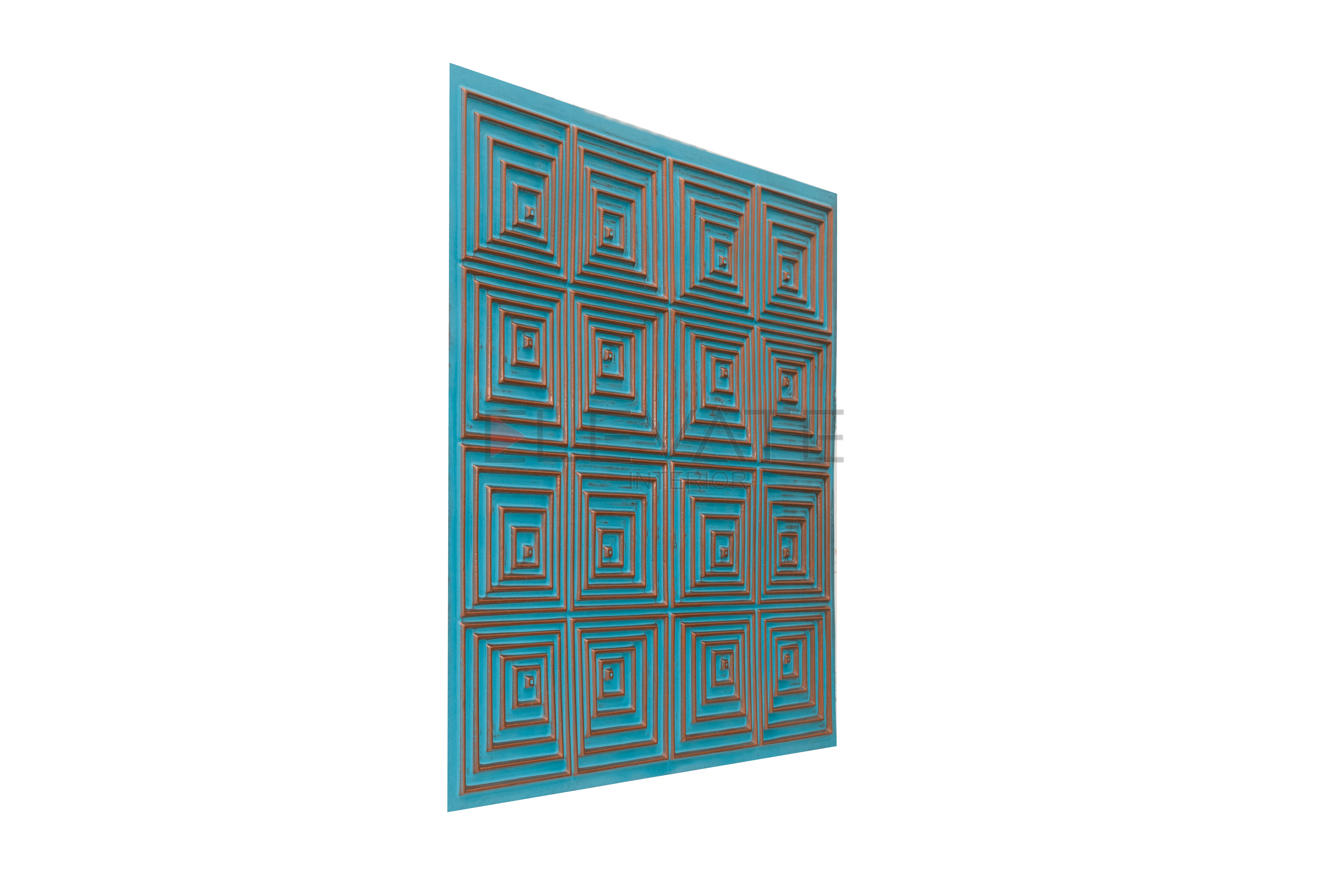 115 Blue Curacao 609x609 Decorative Ceiling Tiles - 5 mm