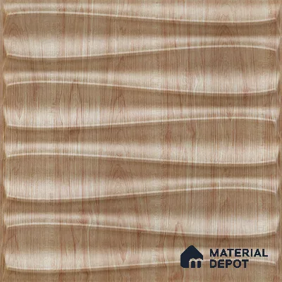 Beige Dune PVC Matte Finish 3D Wall Panel | 20 in x 20 in | Beech Wood - 15 mm | Suitable for Dining, Feature Wall & TV Unit | Width is Subjected to 5% Variation