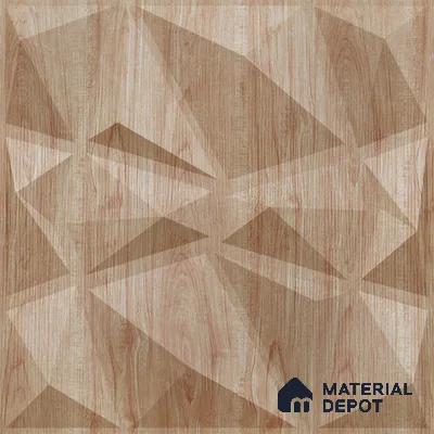 Beige Stone PVC Matte Finish 3D Wall Panel | 20 in x 20 in | Beech Wood - 15 mm | Suitable for Dining, Feature Wall & TV Unit | Width is Subjected to 5% Variation