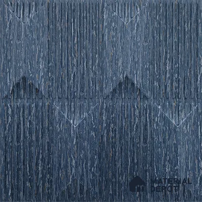 Blue Artisan PVC Matte Finish 3D Wall Panel | 20 in x 20 in | Electric Blue - 15 mm | Suitable for Dining, Feature Wall & TV Unit | Width is Subjected to 5% Variation