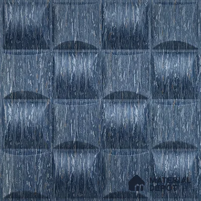 Blue Block PVC Matte Finish 3D Wall Panel | 20 in x 20 in | Electric Blue - 15 mm | Suitable for Dining, Feature Wall & TV Unit | Width is Subjected to 5% Variation