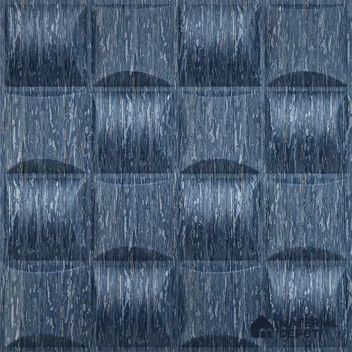 Blue Block PVC Matte Finish 3D Wall Panel | 20 in x 20 in | Electric Blue - 15 mm | Suitable for Dining, Feature Wall & TV Unit | Width is Subjected to 5% Variation
