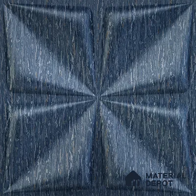 Blue Bloom PVC Matte Finish 3D Wall Panel | 20 in x 20 in | Electric Blue - 15 mm | Suitable for Dining, Feature Wall & TV Unit | Width is Subjected to 5% Variation