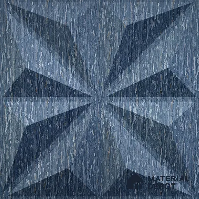 Blue Crystal PVC Matte Finish 3D Wall Panel | 20 in x 20 in | Electric Blue - 15 mm | Suitable for Dining, Feature Wall & TV Unit | Width is Subjected to 5% Variation