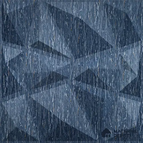 Blue Stone PVC Matte Finish 3D Wall Panel | 20 in x 20 in | Electric Blue - 15 mm | Suitable for Dining, Feature Wall & TV Unit | Width is Subjected to 5% Variation
