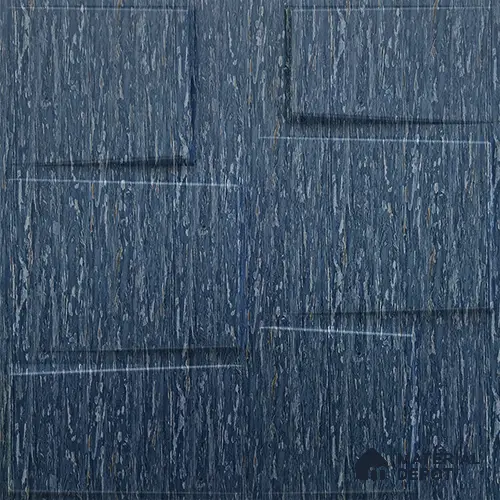Blue Stream PVC Matte Finish 3D Wall Panel | 20 in x 20 in | Electric Blue - 15 mm | Suitable for Dining, Feature Wall & TV Unit | Width is Subjected to 5% Variation