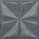 Grey Bloom 3D Wall Panel | 1.6 ft x 1.6 ft | Gray Marble - 15 mm | Image 01