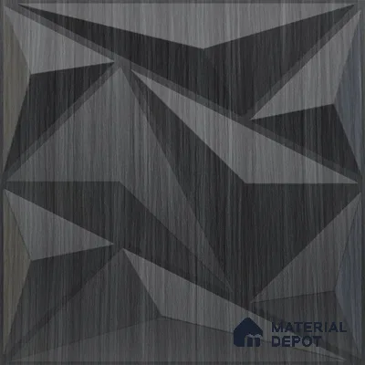 Grey Alps PVC Matte Finish 3D Wall Panel | 20 in x 20 in | Gray Pine Wood - 15 mm | Suitable for Dining, Feature Wall & TV Unit | Width is Subjected to 5% Variation