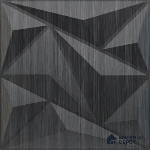 Grey Alps PVC Matte Finish 3D Wall Panel | 20 in x 20 in | Gray Pine Wood - 15 mm | Suitable for Dining, Feature Wall & TV Unit | Width is Subjected to 5% Variation