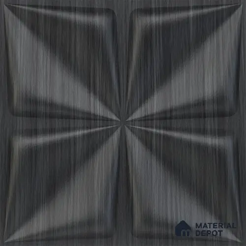 Grey Bloom PVC Matte Finish 3D Wall Panel | 20 in x 20 in | Gray Pine Wood - 15 mm | Suitable for Dining, Feature Wall & TV Unit | Width is Subjected to 5% Variation