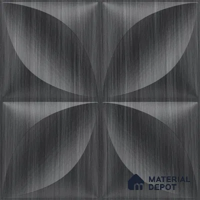 Grey Butterfly PVC Matte Finish 3D Wall Panel | 20 in x 20 in | Gray Pine Wood - 15 mm | Suitable for Dining, Feature Wall & TV Unit | Width is Subjected to 5% Variation